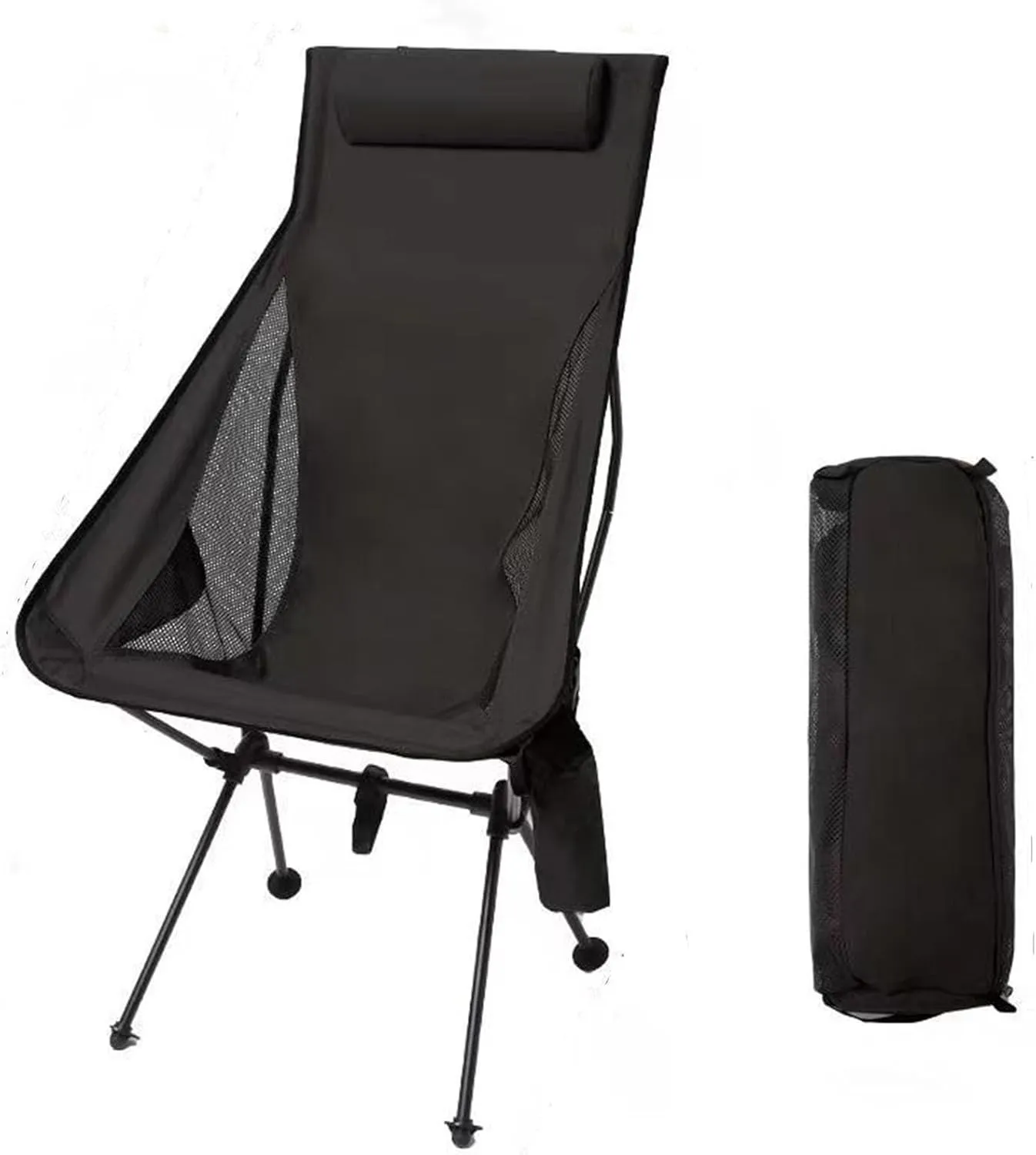 Camping Chairs, Folding Chair, Aluminum Portable Lunar Chair with High Back for Enjoy Outdoor Activities