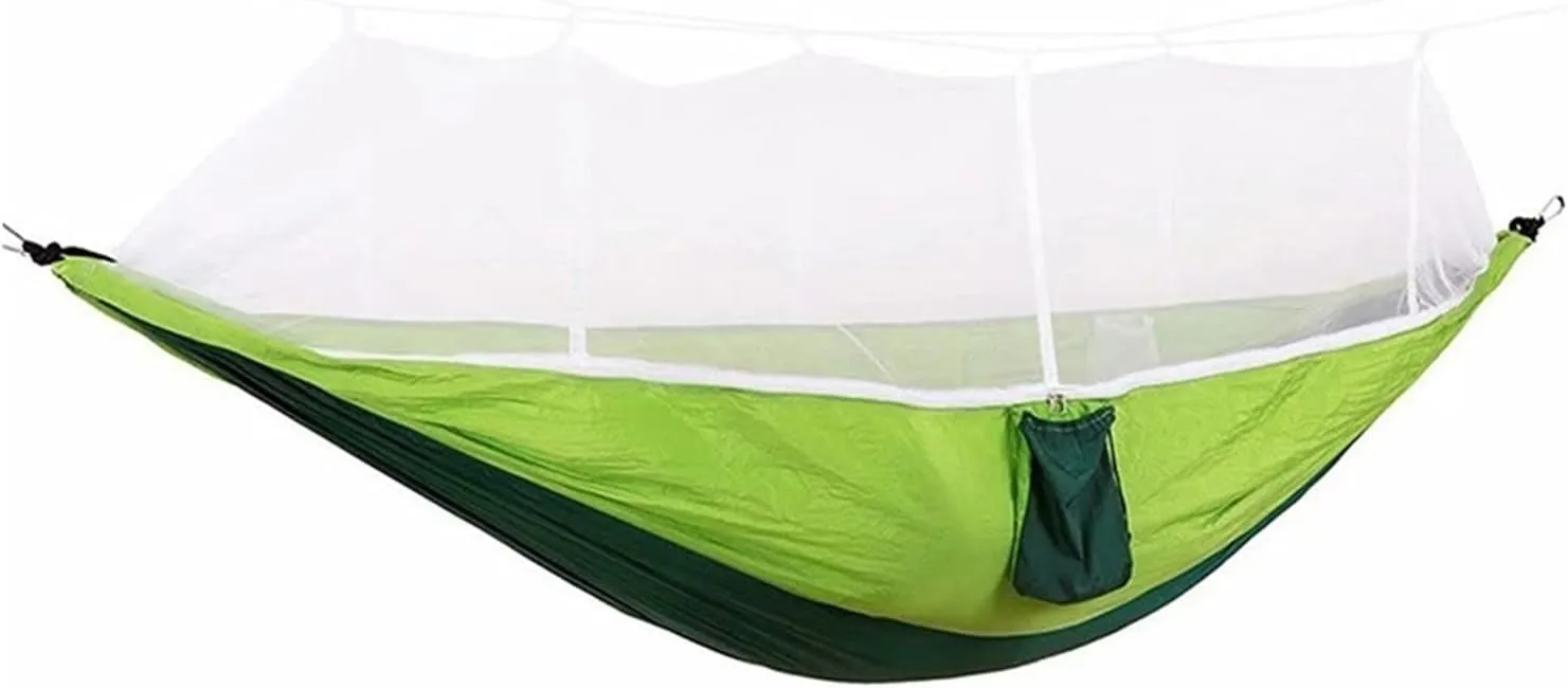 Camping Hammock Camping Hammock with Net Lightweight Double Hammock Portable Hammock for Indoor Outdoor Hiking Backpacking Travel Backyard Beach