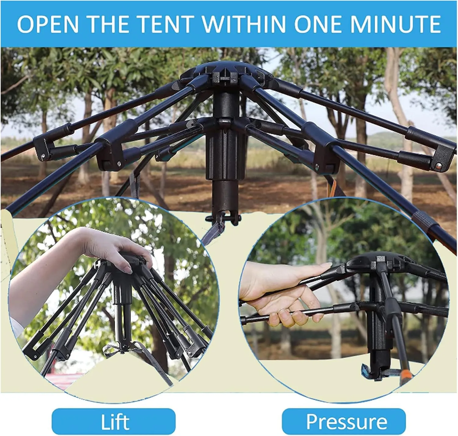 Camping Tent for 2-3 Person Lightweight Waterproof Tent, Easy Set Up Carrying Bag, Dome Tents for Camping Beach Outdoor Travel