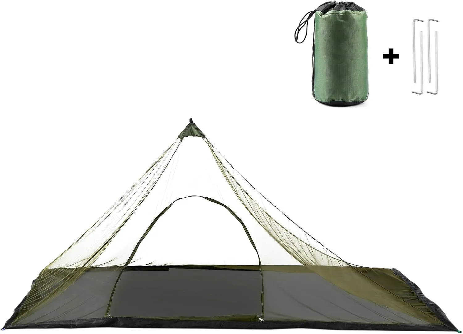 Camping Tent with Carry Bag Water Resistant Outdoors Mesh Tent for Backpacking Hiking Camping Fishing,Camp mesh Netting, Green