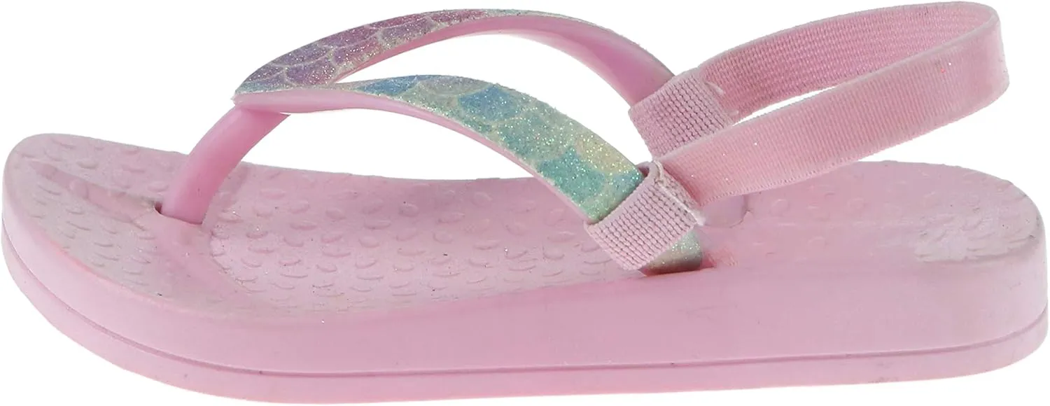 Capelli New York Toddler Girl Jelly Thong Flip Flop with Backstrap