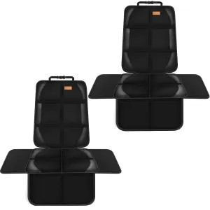 Car Seat Protector, 2 Pack of Seat Protectors, Thickest Padded 600D Fabric Padding, Waterproof, Durable, Anti Slip Backing, Child Seat Protection, Suitable for Babies, Toddlers, Children（2 Protector）