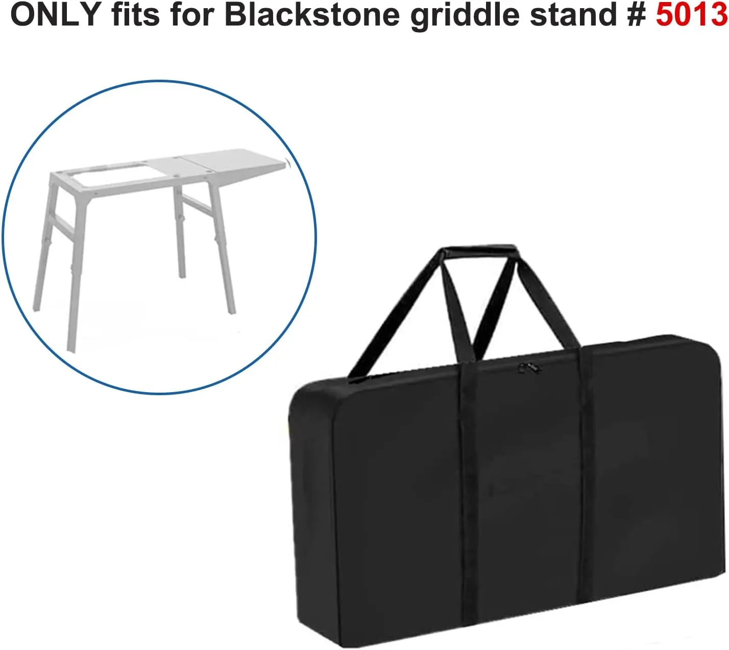 Carry Bag for Blackstone Griddle Stand 5013, Heavy Duty Griddle Stand Carry Bag Special Fade and UV Resistant Material, Durable and Convenient