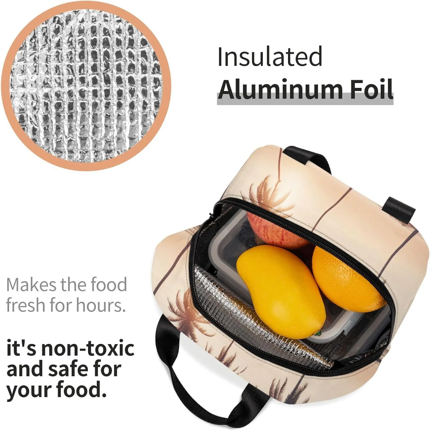 cartoon pigeon Lunch Bag for Women Men Insulated Lunch Box for Work/Picnic/Travel Reusable Durable Lunch Box