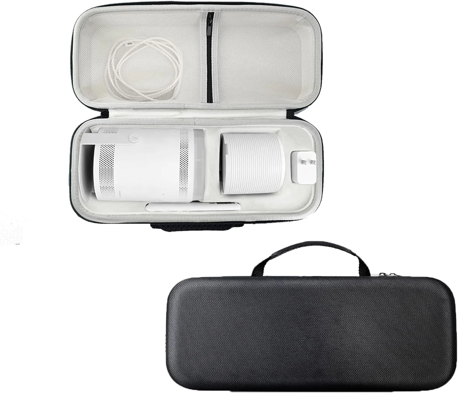 Case for Samsung The Freestyle Projector,EVA Hard Shell Travel Carrying Storage Case Bag for Samsung The Freestyle Portable Projector (Black)