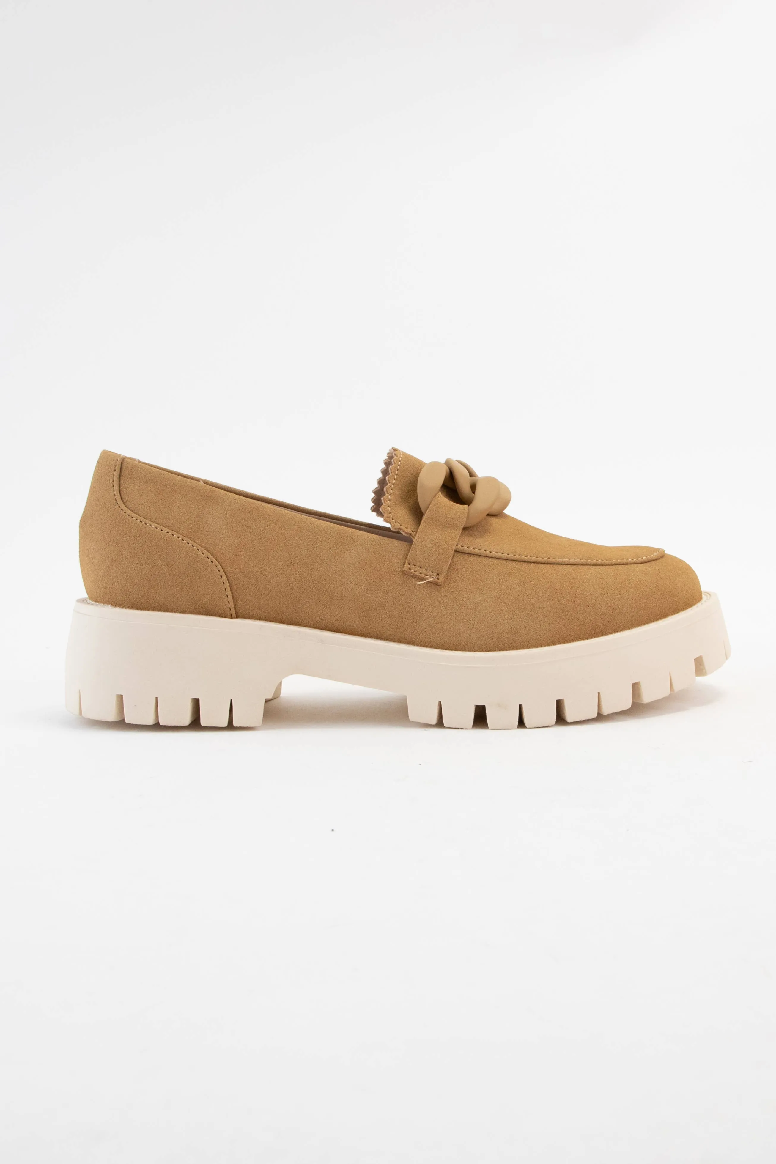 CHUNKY CHAIN DETAIL LUG LOAFER