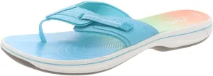 Clarks Cloudsteppers Womens Brinkley Jazzh Flip-Flops Blue 11 Medium (B,M)