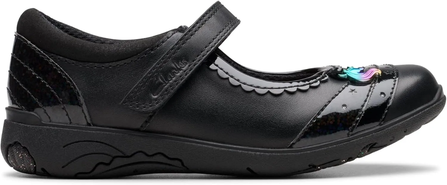 Clarks Girl's Derby Oxford Flat