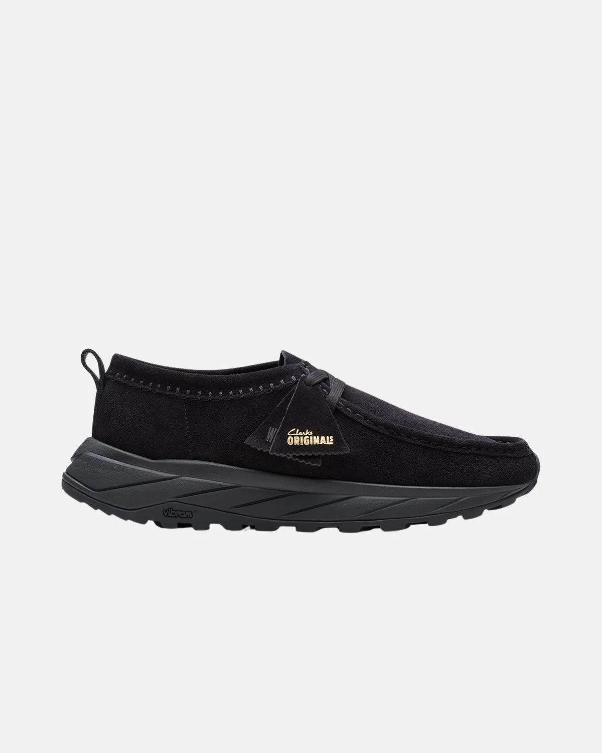CLARKS ORIGINALS MENS WALLA EDEN LO SHOES BLACK SUEDE