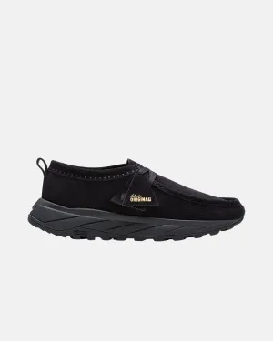 CLARKS ORIGINALS MENS WALLA EDEN LO SHOES BLACK SUEDE