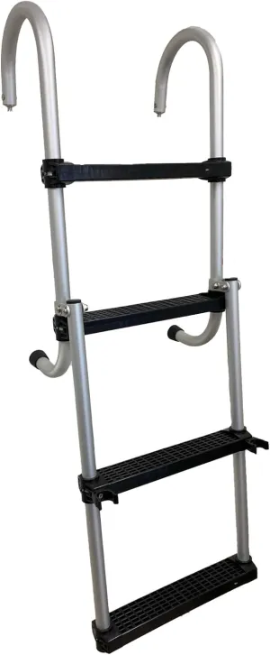 Class A Customs B4 Marine Pontoon Boat 4 Step Folding Boarding Ladder Speed Boat Fish and Ski