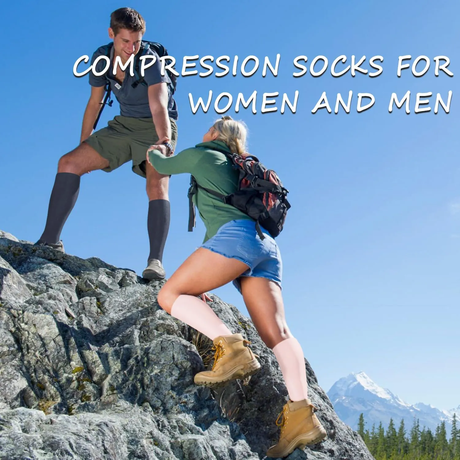 Compression Socks for Women and Men (7 Pairs) - Best Support for Nurses, Medical, Running, Hiking, Travel