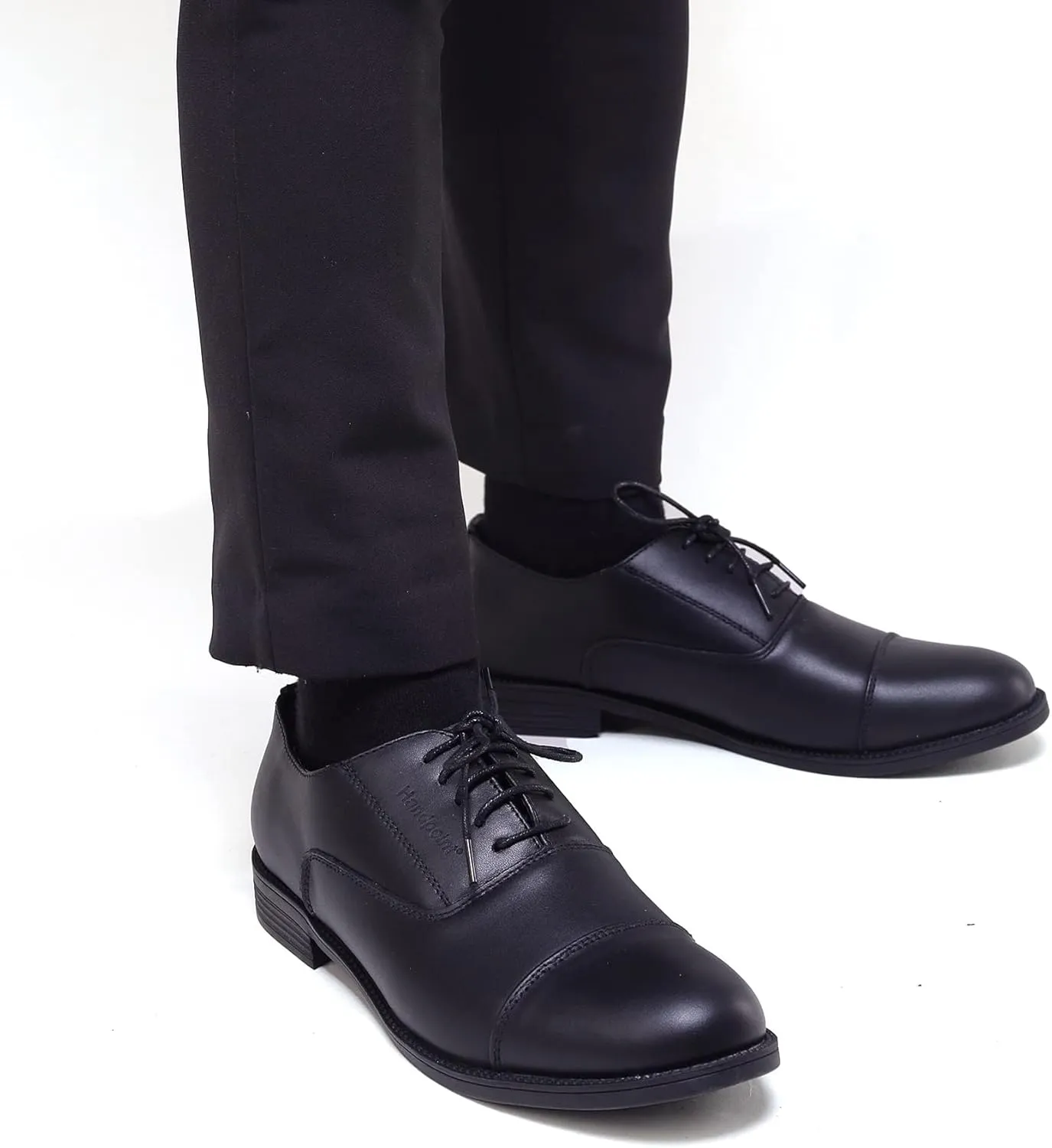 CONRAD Men's Black Safety Executive Oxford Dress Shoes - Oil Resistant, Slip Resistant, Kevlar Protection, Breathable EH Work Shoe
