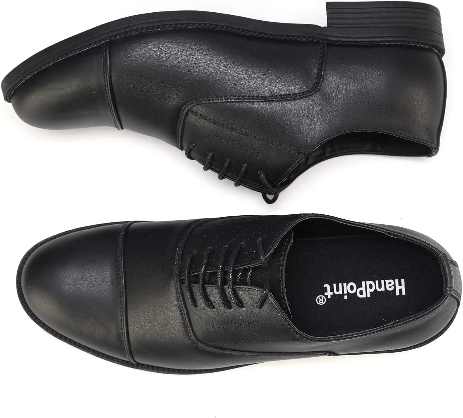 CONRAD Men's Black Safety Executive Oxford Dress Shoes - Oil Resistant, Slip Resistant, Kevlar Protection, Breathable EH Work Shoe