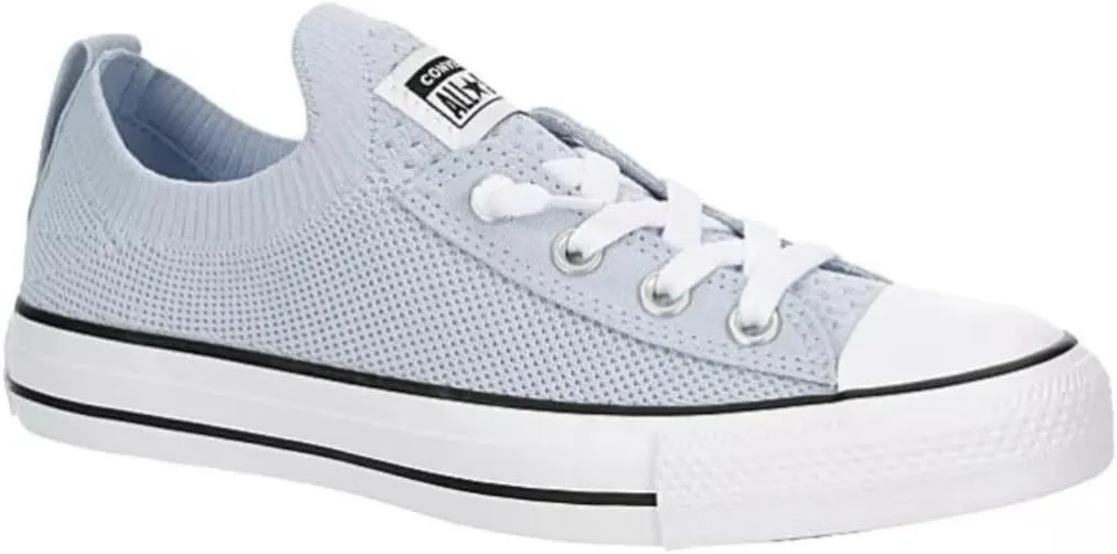 Converse Unisex Chuck Taylor All Star Shoreline Knit Sneaker - Lace up Closure Style - Light Blue White 7.5