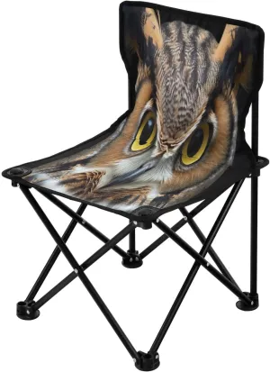 Cool Owl Eyes Camping Chair Lightweight Portable Folding Chair Beach Chair with Carry Bag for Outdoor Adventures Patio and Picnics