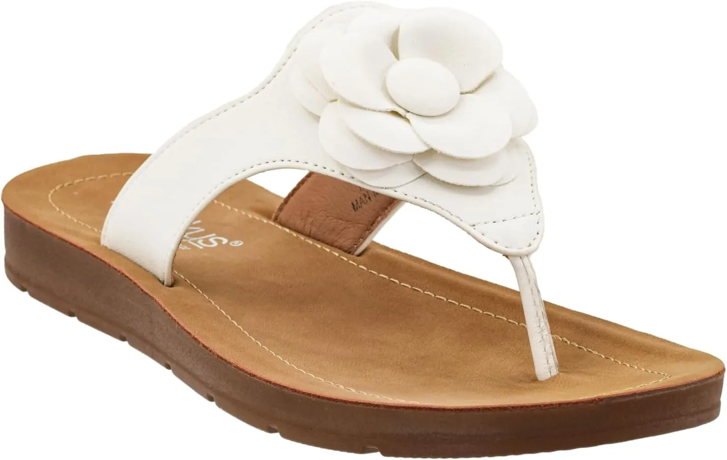Corkys Footwear Women's So Delish Flip Flop Sandal – Lightweight, Comfortable, with Floral Embellishment, Perfect for Summer Style and Versatile Wear, Open Toe