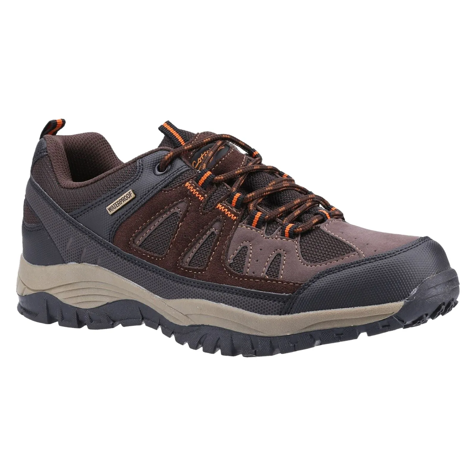 Cotswold Men Hiking Shoes - Maisemore Low Boot in Brown, 7-12