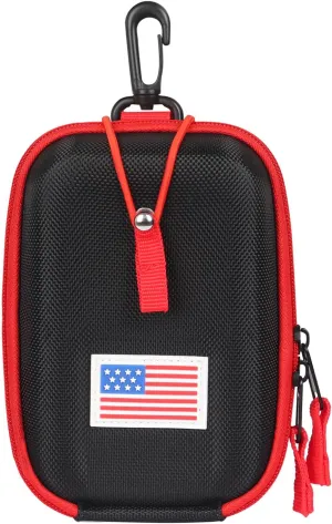Craftsman Golf Rangefinder Case USA Flag Hard Shell for Tectectec Callaway, Universal Range Finder Carry Bag
