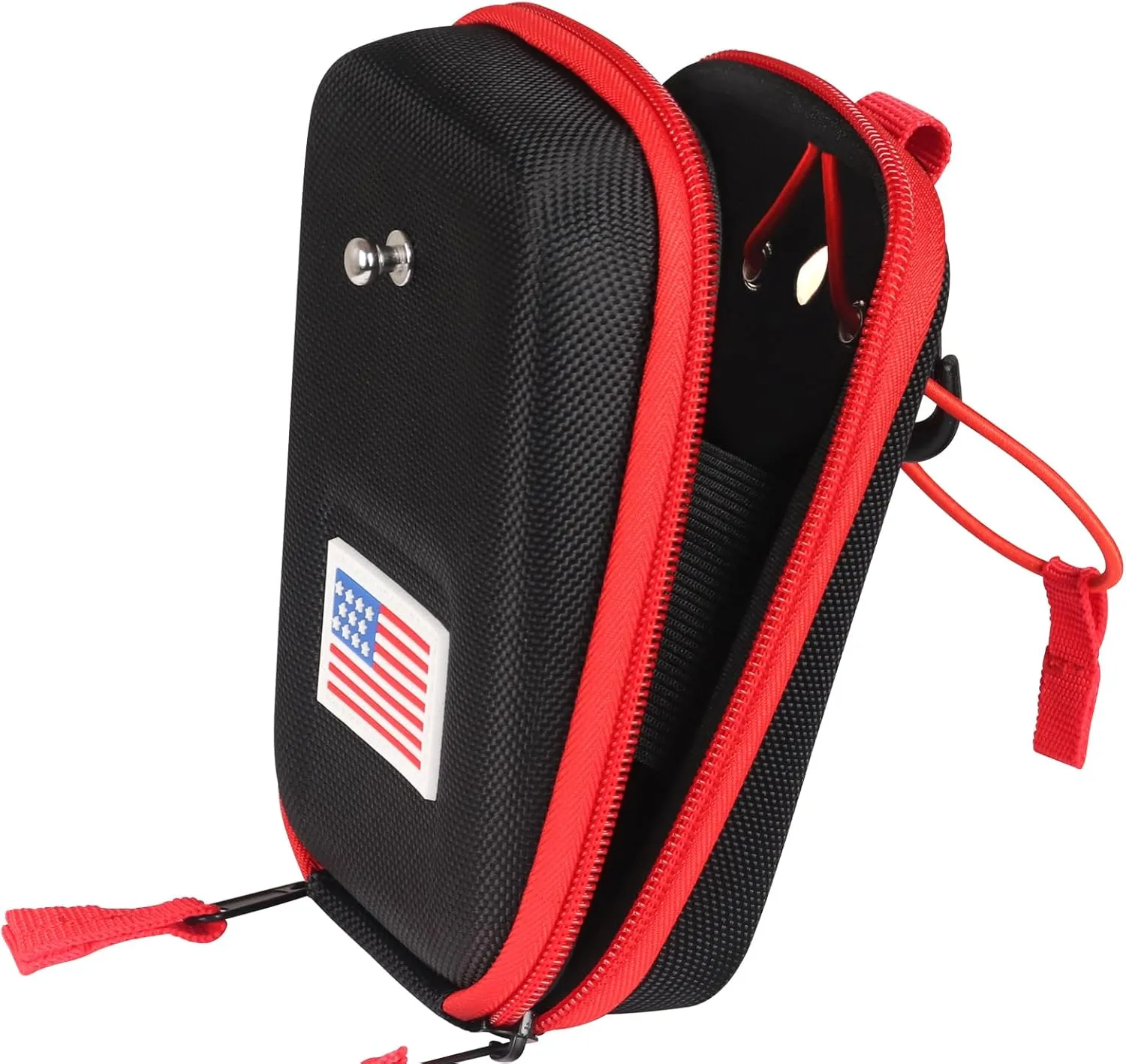 Craftsman Golf Rangefinder Case USA Flag Hard Shell for Tectectec Callaway, Universal Range Finder Carry Bag