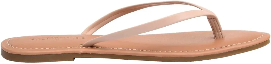 CUSHIONAIRE Women's Cora Flat Flip Flop Sandal with  Comfort