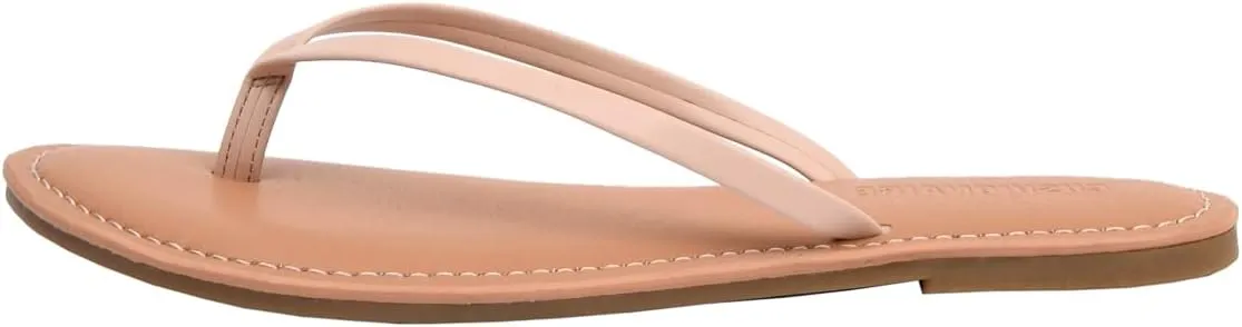 CUSHIONAIRE Women's Cora Flat Flip Flop Sandal with  Comfort