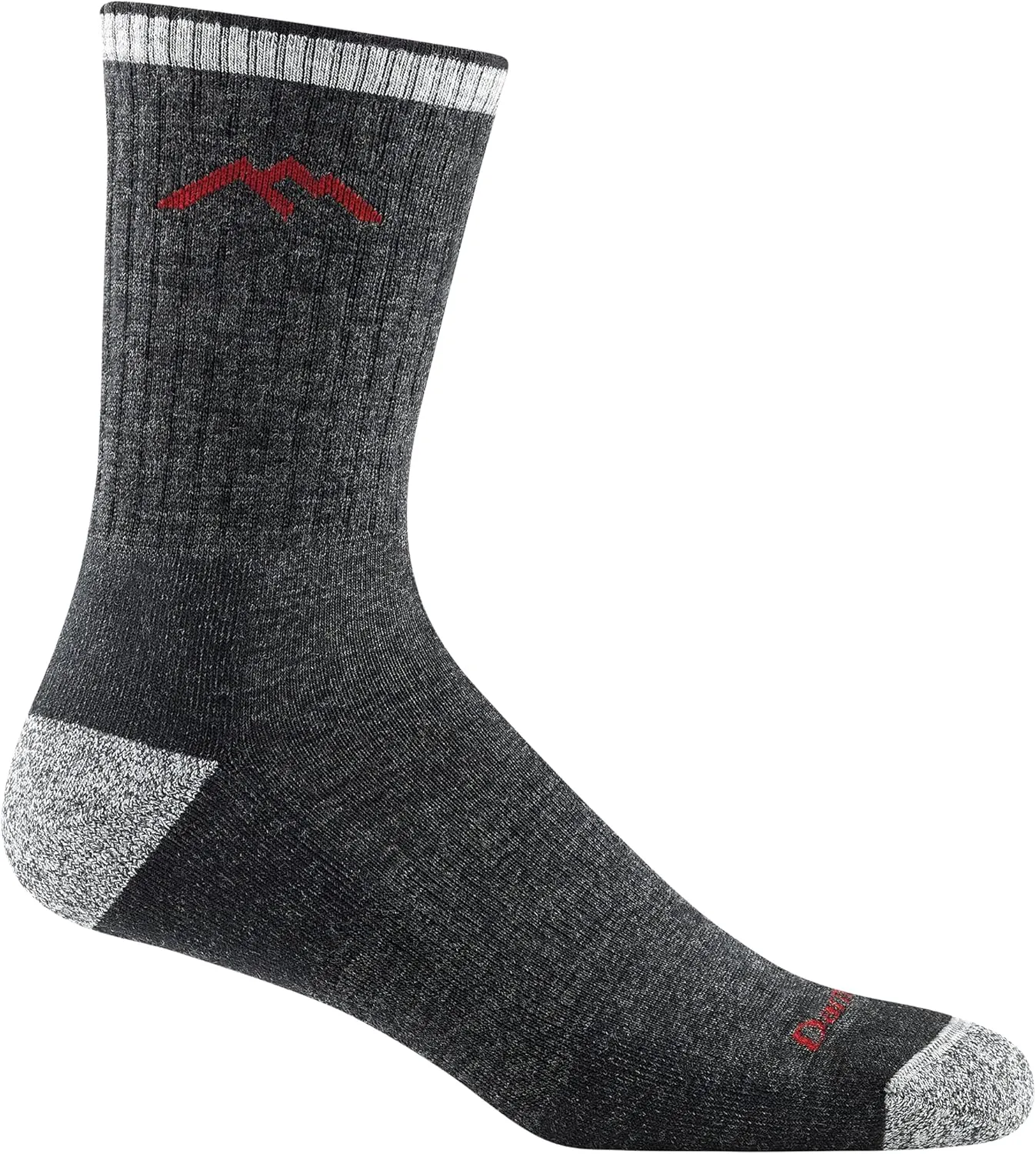 Darn Tough Hiker Midweight Micro Crew Sock with Cushion, Mens Socks for Hiking and Camping, Boot Socks