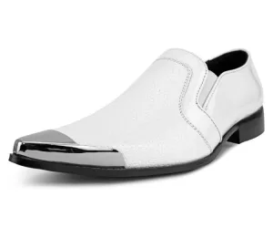 Davis White Patent Loafers