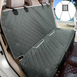 Dog Seat Cover for Back Seat More Durable Waterproof Backseat Protector, High Heat Resistant and Nonslip Back Seat Cover for Dogs Kids, Universal Size Fits Cars Trucks SUVs (Grey)
