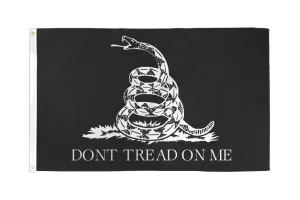 Don't Tread On Me Gadsden (Black) 3x5ft DuraFlag