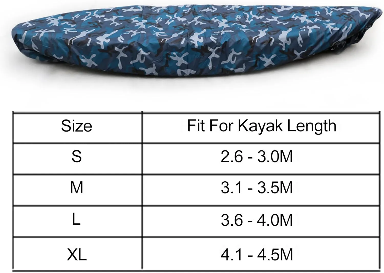 doorslay Kayak Cover Waterproof UV Resistant Kayak Cover Outdoor Kayak Storage Dust Cover for Boat Kayak Canoe SUP Paddleboard