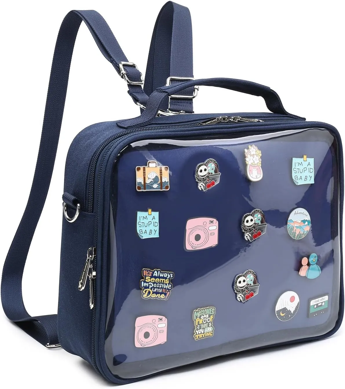 Dopamine Color Ita Bag Backpack Satchel Oxford Crossbody Messenger Shoulder Bag