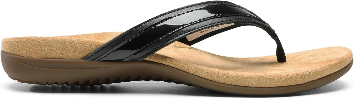 DREAM PAIRS Women's Flip Flops Arch Support Comfortable Soft Cushion Walking Thong Sandals for Summer Beach