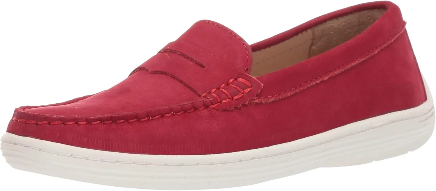 Driver Club USA Unisex-Child Leather Casual Comfort Slip on Moccasin Penny Loafer Driving Style