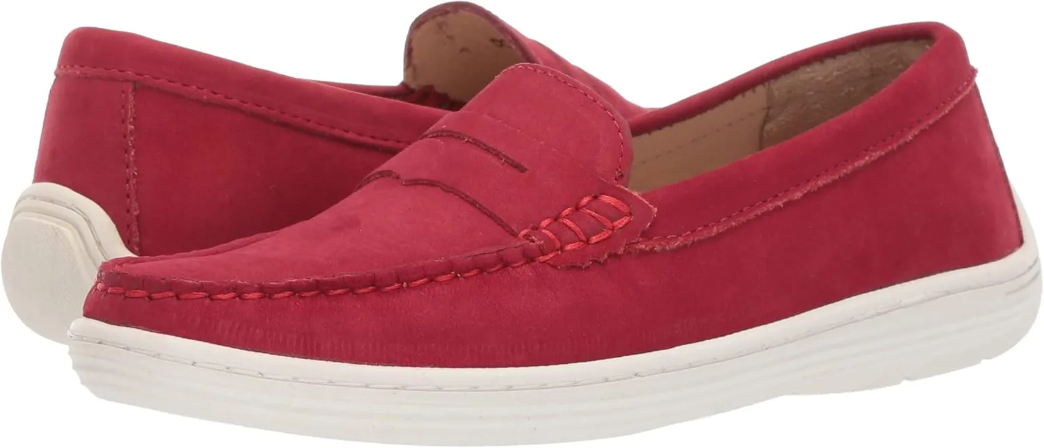Driver Club USA Unisex-Child Leather Casual Comfort Slip on Moccasin Penny Loafer Driving Style