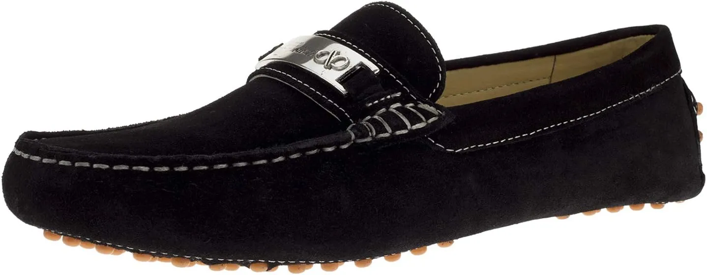 DTI BB Signature Drefinno Mens Suede Leather Shoes Slip-On Driving Shoe Loafer