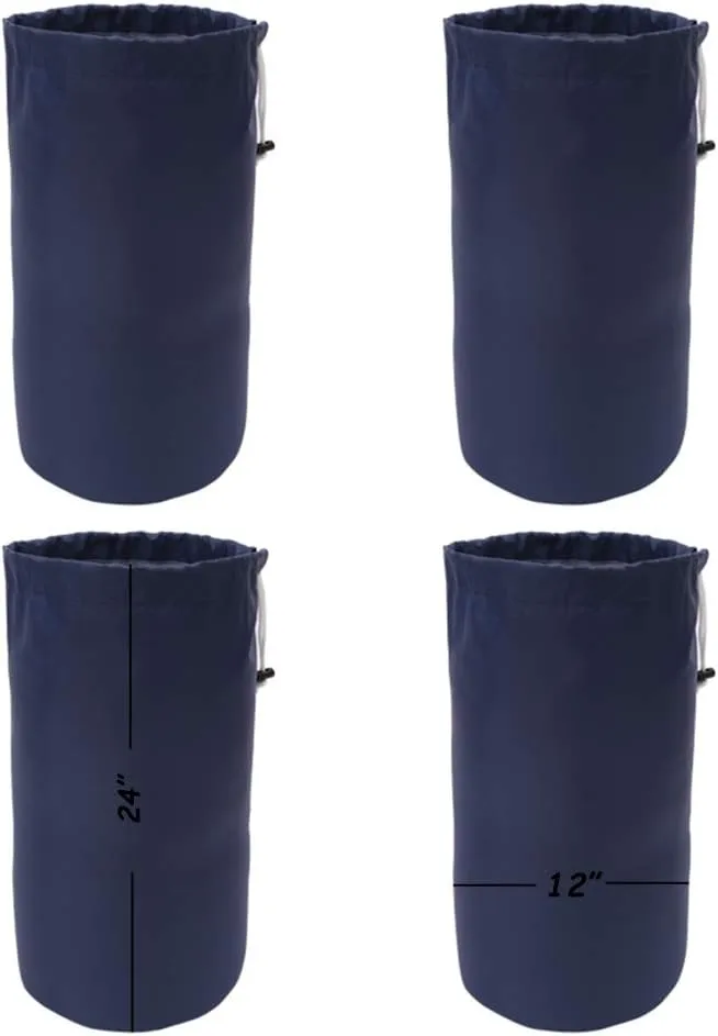 Durable Drawstring Water Resistant Dust Flap Stuff Sack Bag 4-Pack