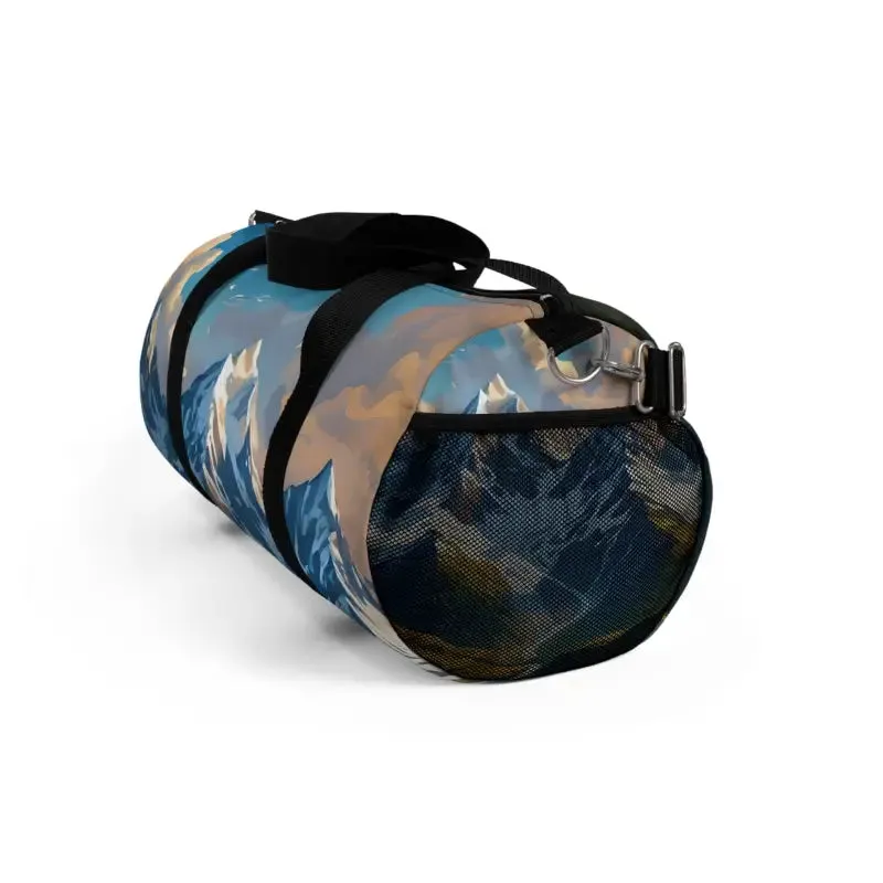 Durable Snow Capped Mountains Duffel Bag