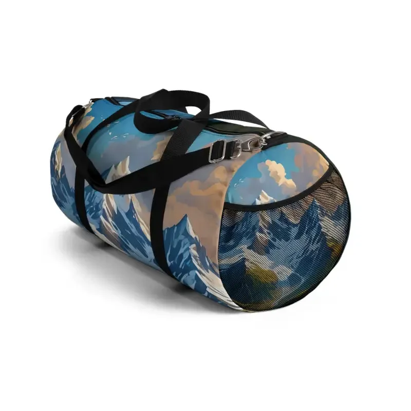 Durable Snow Capped Mountains Duffel Bag