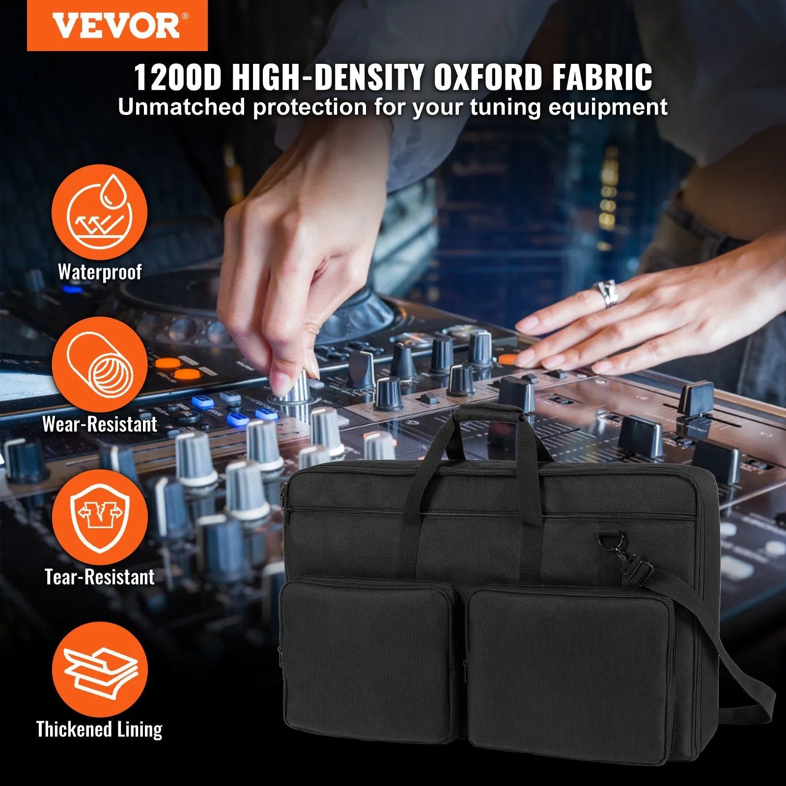 Durable Water-Resistant DJ Gear Backpack
