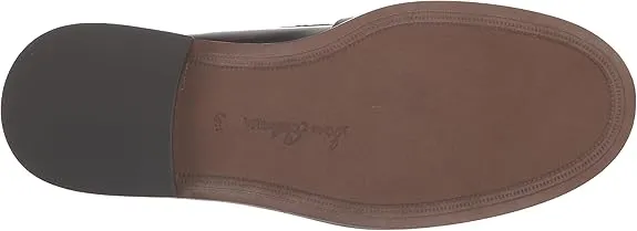 Edelman Sam Most-wanted Block Slip Loafers Fraud-proof Heeled On Rounded Christy Leather Toe Chestnut