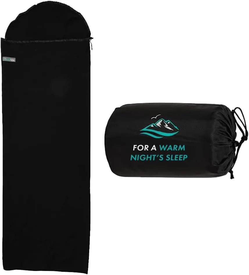 FE Active Sleeping Bag Liner Camping Bed Liner Soft Polyester OR Fleece
