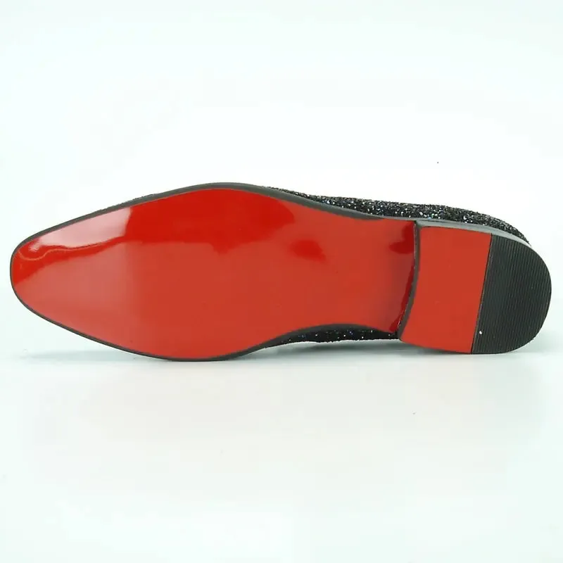 Fiesso FI-7078 Black Loafers