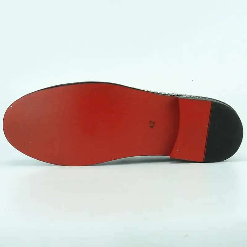 Fiesso FI-7118 Silver Loafers