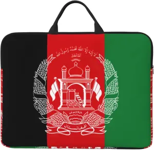 Flag of Afghanistan print Durable Travel Laptop Bag HandBag Shockproof Carrying Bag Briefcase for 14inch Laptop Notebook