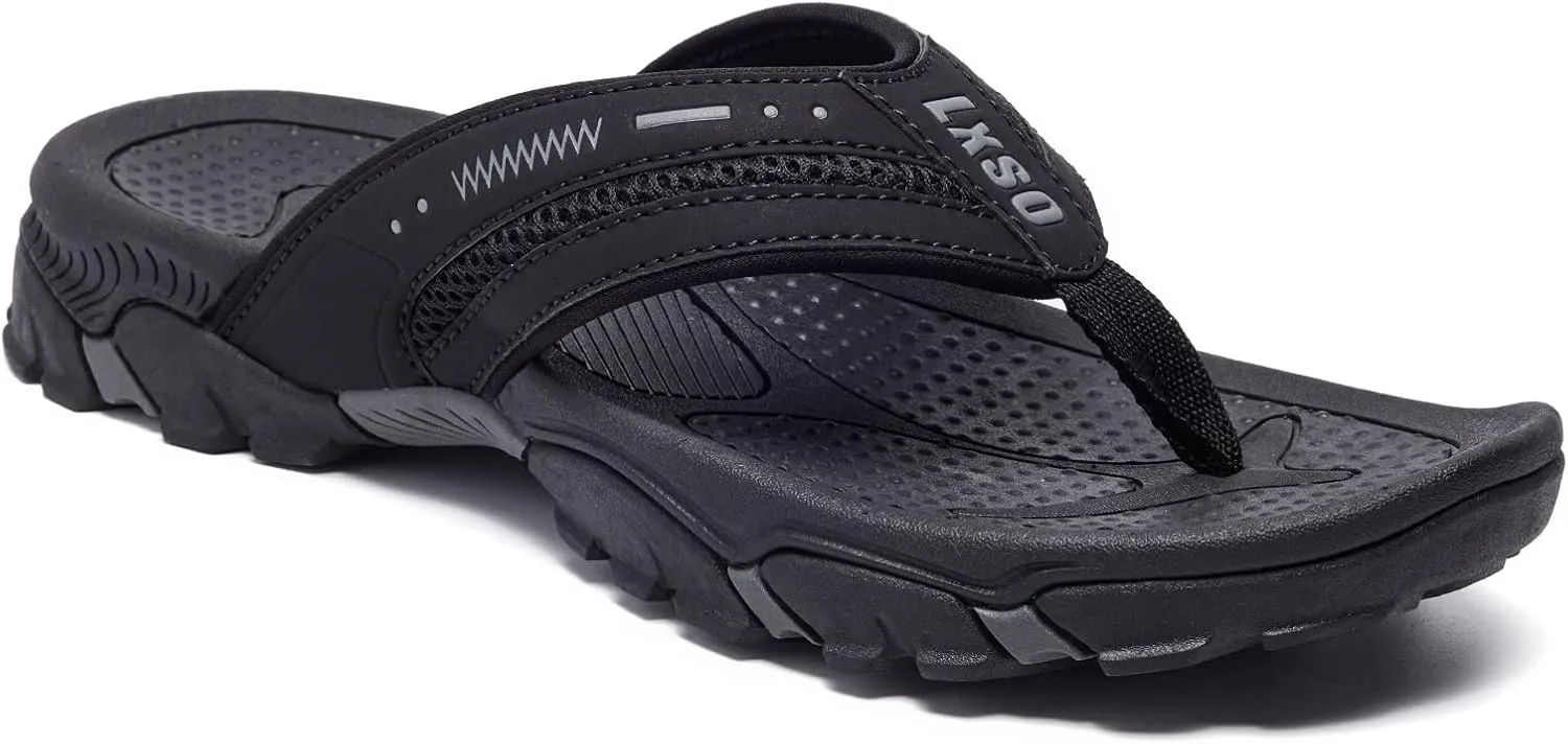 Flip Flops for Men Beach Thong Sandals with Arch Support Water Resistant Slippers Shower Shoes