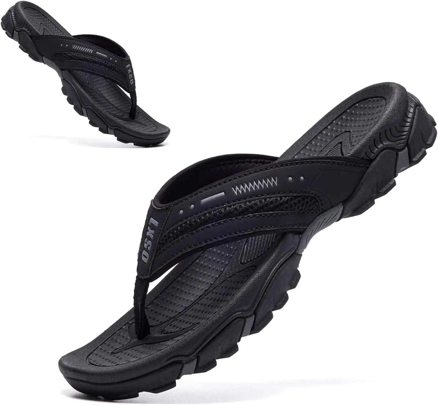 Flip Flops for Men Beach Thong Sandals with Arch Support Water Resistant Slippers Shower Shoes