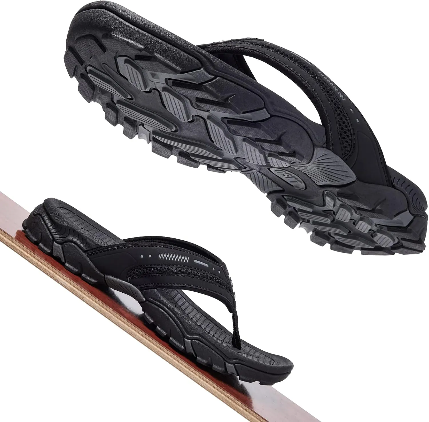 Flip Flops for Men Beach Thong Sandals with Arch Support Water Resistant Slippers Shower Shoes