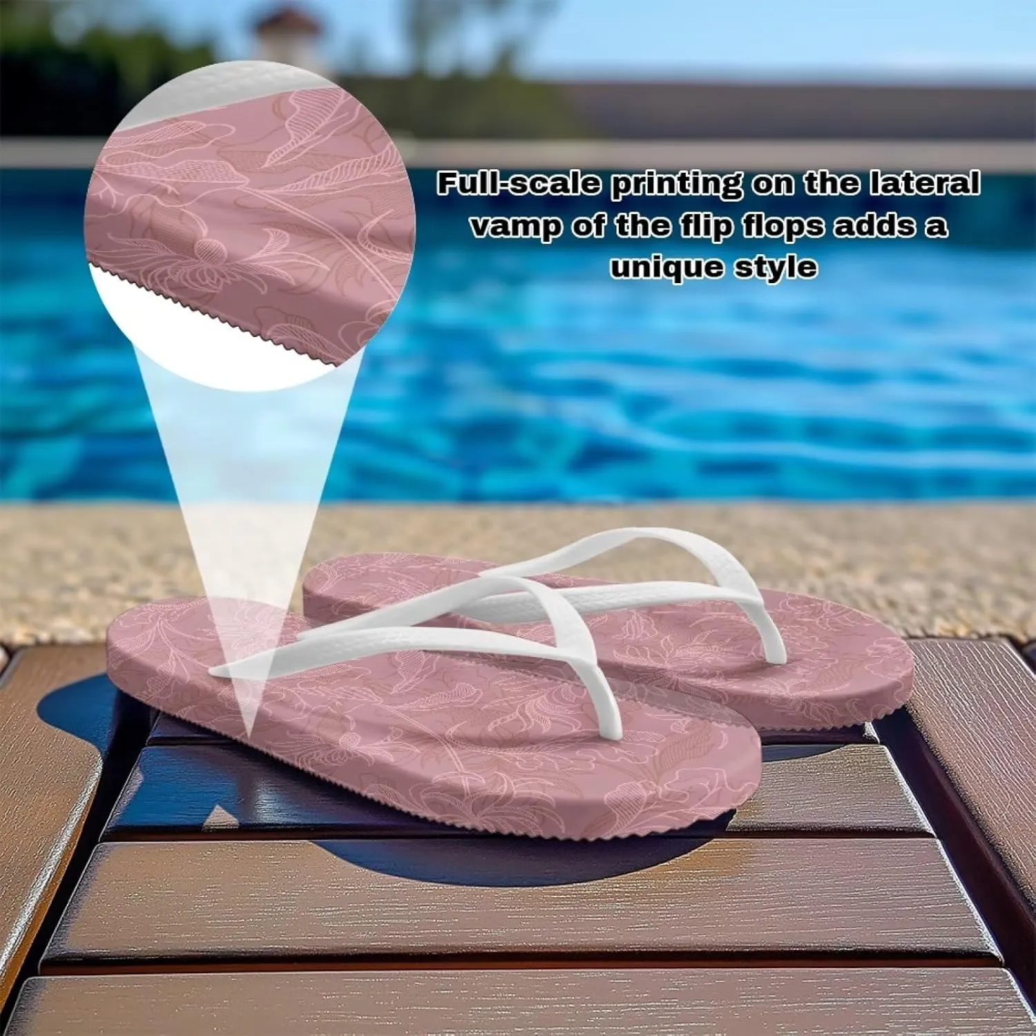 Flip Flops for Women EVA Sole Yoga Mat Comfortable Summer Beach Walking Thong Cushion Sandals Slip On Outdoor Indoor
