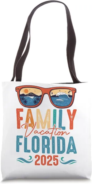Florida Summer Vacation 2025 Matching Family Group Tote Bag